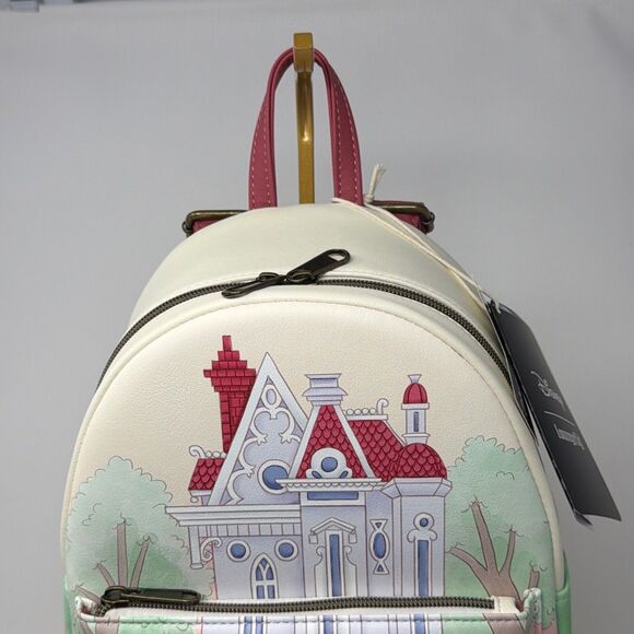 Disney Loungefly Lady and the Tramp House Mini Backpack NWT Dog Castle Pink main image 8